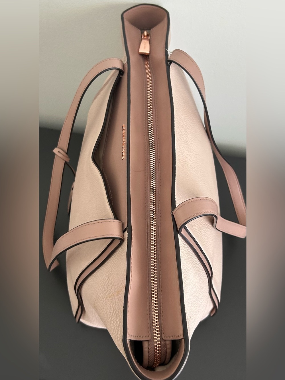 Michael Kors Pink Leather Tote Shoulder bag structured everyday bag - Picture 7 of 13